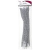 Cousin DIY Silver Tinsel Stem, 6mm x 12 inch, 25
