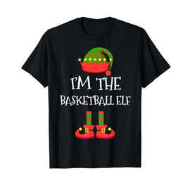 I'm The Basketball Elf Christmas Holiday Elf Squad Xmas T-Shirt