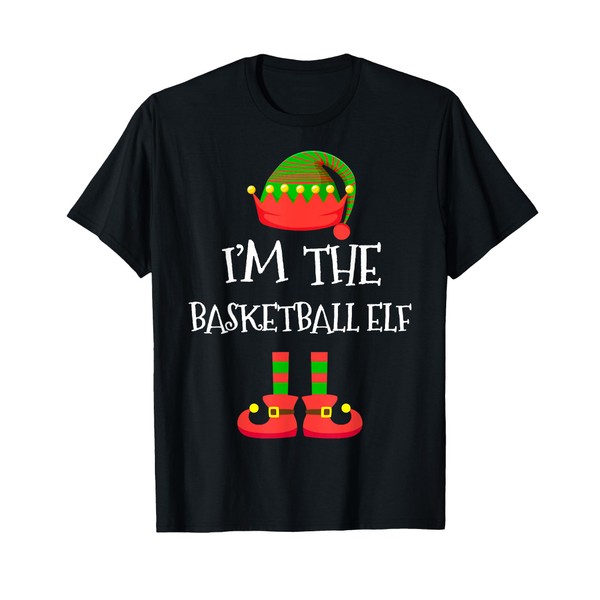 I'm The Basketball Elf Christmas Holiday Elf Squad Xmas T-Shirt