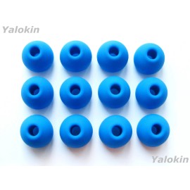NICKSTON 12 pcs Large Blue Replacement Ear tips buds Compatible with Monster Earphones