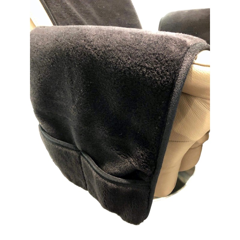 Alpenwolle Armchair Protector Relaxing Chair Anthracite / Black with Pockets