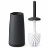Long Handle Toilet Brush with Holder – 360° Round Bristle