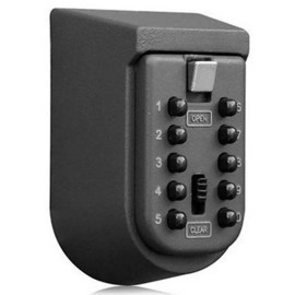 JASEASYZ Key Lock Box for Outside Wall Mount, Waterproof Spare Key Storage Box, 10-dig...