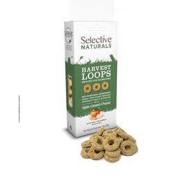 Selective Naturals Harvest Loops with Apple, Linseed & Peanut (Pack of 4)