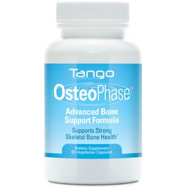 Tango OsteoPhase Natural Bone Support Supplement Aids Calcium Regulation and Promotes Skeletal Bone Health (60 Vegetarian Capsules)
