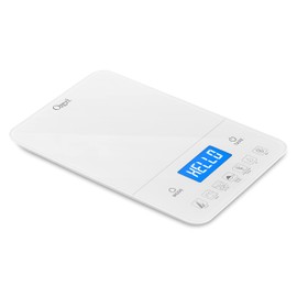 Ozeri Touch III 22 lbs (10 kg) Baker's Kitchen Scale with Calorie Counter, in Tempered Glass