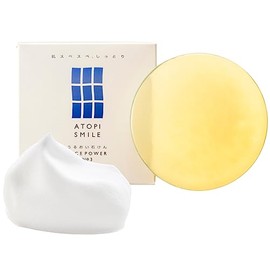 Atopis Smile Transparent Soap, 3.5 oz (100 g), Solid, For Whole Body, Made in Japan, Rice Power