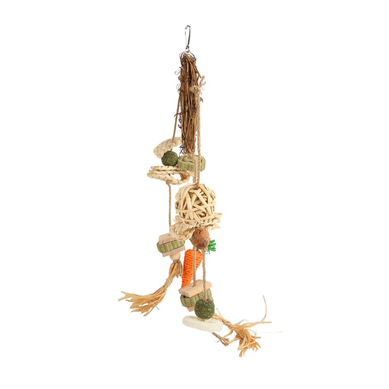 Rabbits Cage Hanging Chew Toys Safe Teeth Grinding Healthy Bunny