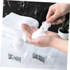 Mobestech 2 Pcs Transparent Pump Foaming Bottle Refillable Makeup Press