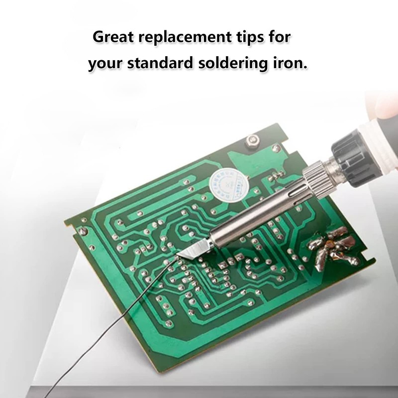 Soldering Iron Tips 10Pcs，900M Lead-Free Replaceable Soldering Tip kit