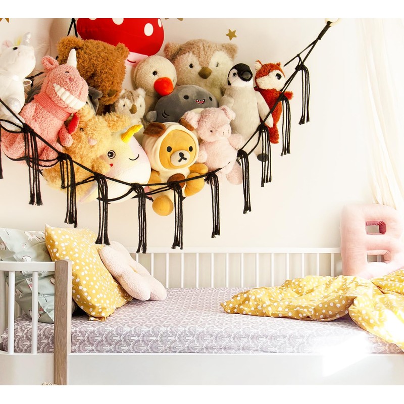 mirolam Teddy Hammock - Toy Storage Hammock for Stuffed Animals