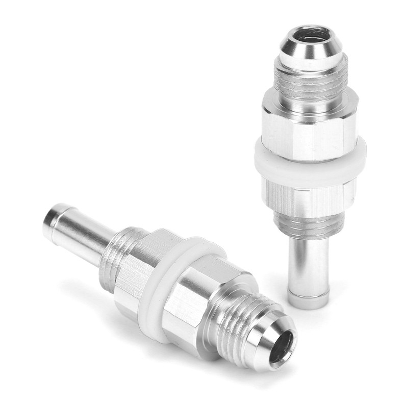 2pcs AN6-5/16 Hose Barb Adapter Aluminum Fuel Pump Tank Fitting