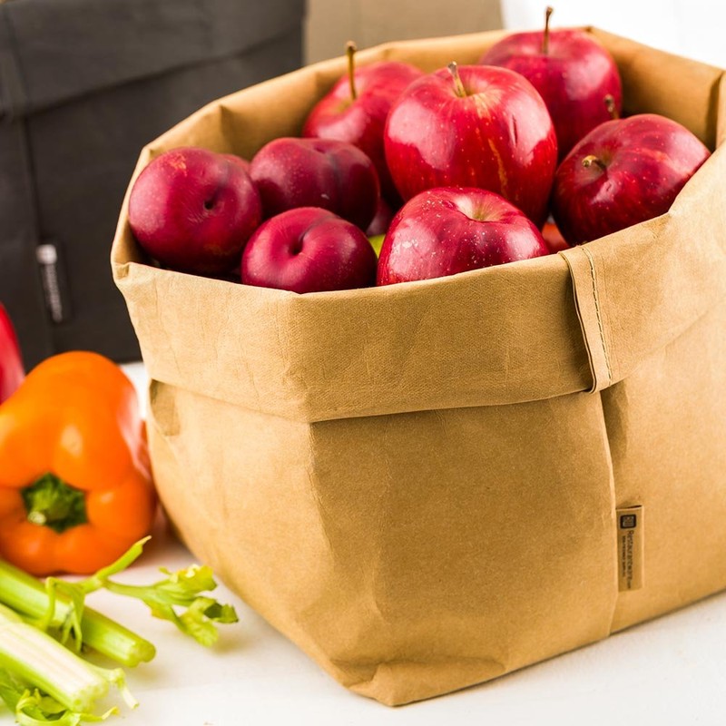 Kraft Washable Paper Bags, Reusable Paper Bag, Durable, Long Lasting