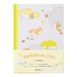 Midori 12885006 Diary Dog Pattern