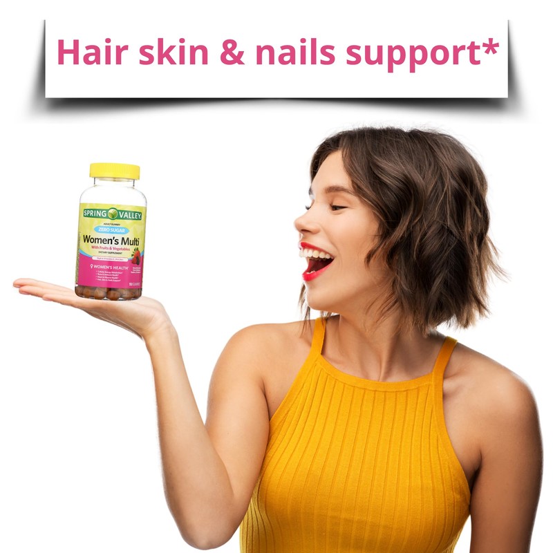 Spring Valley Zero Sugar Women's Multi Gummy, 150 Count