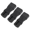 3PCS Comb Power Adapter IEC320 C14 to C15 PVC and