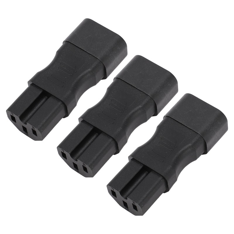 3PCS Comb Power Adapter IEC320 C14 to C15 PVC and