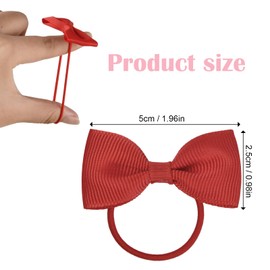 Dokeno Pack of 40 Hair Bows Baby Girls, 20 Colours Hair Bows with Bows, Elastic Headband Bows Hair Band, Hair Band Hair Accessories for Children, Toddlers, Little Girls