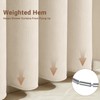 BTTN Cream Arch Textured Waterproof Fabric Shower Curtain Set, 72x72,