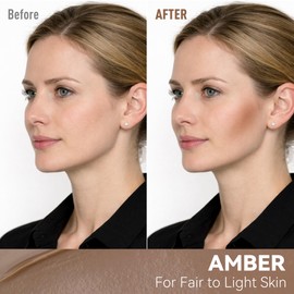 FV Cool Toned Contour Stick, Creamy & Blendable Formula, Highly Pigmented, Long-Lasting for a Natural, Waterproof Finish, Face Sculpting Makeup for Fair/Light Skin, Beginner Friendly, 01 Amber