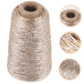 DOITOOL Cotton Yarn for Crochet Knitting Sparkly Sequin Braided Thread Set 100g for DIY Projects