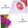TEHAUX 12pcs Nail Art Powders Colors Glitter Sequins Manicure Glitter
