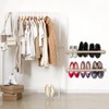 Wenqik 4 Pcs Wall Mounted Shoe Rack 30 Inch Rustic