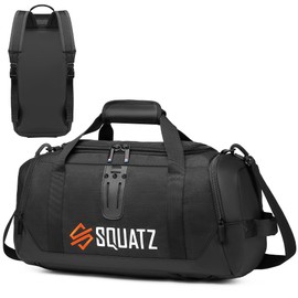 SQUATZ Gym Bag for Men and Women Sports 50L Duffle Bag Travel Backpack Weekender Overnight Backpack with Spacious Shoes Compartment Adjustable and Removable Shoulder Strap Workout, Multiple Pockets