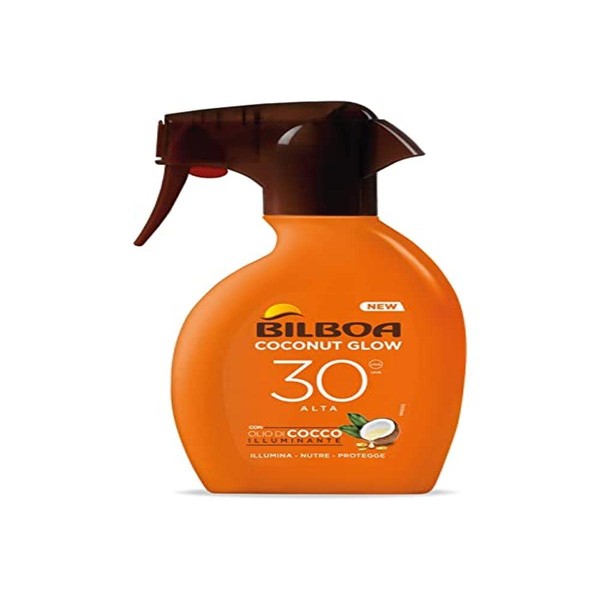 Bilboa, Trigger Coconut Glow SPF 30 Sun Cream with Coconut Oil and Vitamin E, Light on Skin, Waterproof Sun Protection, 250 ml