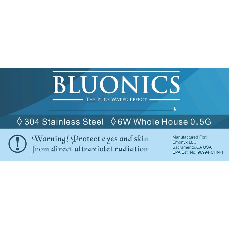 Bluonics Ultraviolet Light Water Purifier UV System for Reverse Osmosis