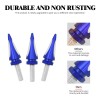 HDBUBALUS Blue Spike Wind Screen Windshield Bolts For Harley 96-2013