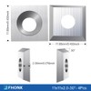 FHONK 34Pcs Tungsten Carbide Cutters Inserts Set, Lathe Tools for