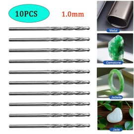 Unbranded 10x 1.0MM Diamond Coated Tipped Twist Drill Bit For Glass Jewelry Stone Tile USA