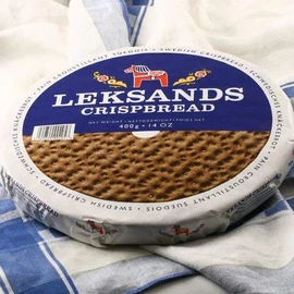 Swedish Rye Crispbreads Rounds by Leksands - 400g (14 ounce)-SET OF 3