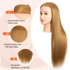 Mannequin Head 80% Human Hair 26"-28" Manikin Head Cosmetology Doll