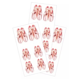Paper House Pink Ballet Slippers Dance Pointe Shoes Planner Stickers Papercraft  DIY Crafts
