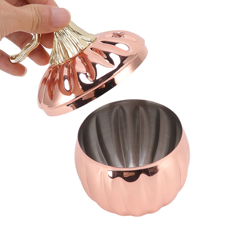 Pumpkin Wine Glass Pumpkin Shaped Stainless Steel Rose Gold Wine