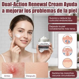 2Pcs Dual-Action Renewal Cream，Hidratante Facial, Suaviza la Piel, Mejora la Barrera Cutánea, Adecuado para Todo Tipo de Piel