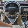 100PCS Disposable Steering Wheel Cover, Universal Plastic Transparent Car Steering