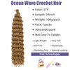 Datanala Ocean Wave Crochet Hair 24inch Deep Wave Curly Crochet