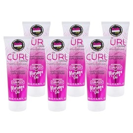 The Curl Company 6 x 200ml Multipack of Enhance & Perfect Curl Cream, Professionally Formulated with Nourishing Curplex with Moringa Oil, Eliminates Frizz, Ads Shine, Vegan & Cruelty Free