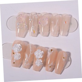 Baluue 6grid Nail Art Roses Flower Nail Charms Manicure Decors Set for Salon Accessory