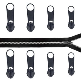 8Pcs Durable Zipper Pull Replacement Set – Universal Zipper Repair Kit for Jackets, Bags, & Luggage, Easy to Install & Customize