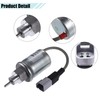 A ABSOPRO Fuel Barrier Stop Solenoid Valve for Caterpillar Silver