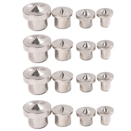 Saipe 16 Pcs Wood Dowel Tenon Centers Dowel Pin Center Point Woodworking Alignment Tool 6/8/10/12mm, Set of 4