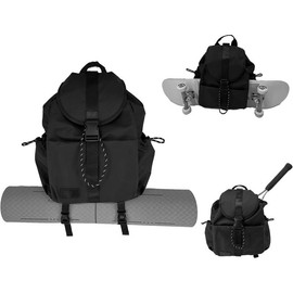 Gym Laptop Yoga Tennis Backpack  Gift Versatile for Travel Commuting Swim Skateboard Badminton Casual  Women Men (peachy, 15in) - Color: Black, Size: Standard 17in