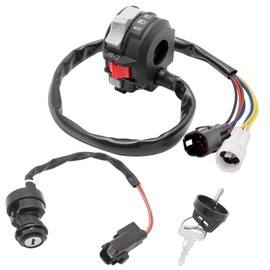 M MATI Start Stop Headlight Switch & Ignition Key Switch for Yamaha Raptor 700 YFZ450R YFZ450X 2009-Up 1S3-83973-11-00 1S3-83973-10-00 4SH-82510-01-00