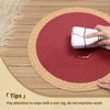 Noctiflorous Round Braided Placemats Set of 8 Table Mats 15