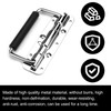 Pack of 2 Folding Handles, 140 mm Spring-Loaded Crate Handle,