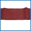 A ABSOPRO 38cm Dia Burgundy Faux Leather Car Steering Wheel
